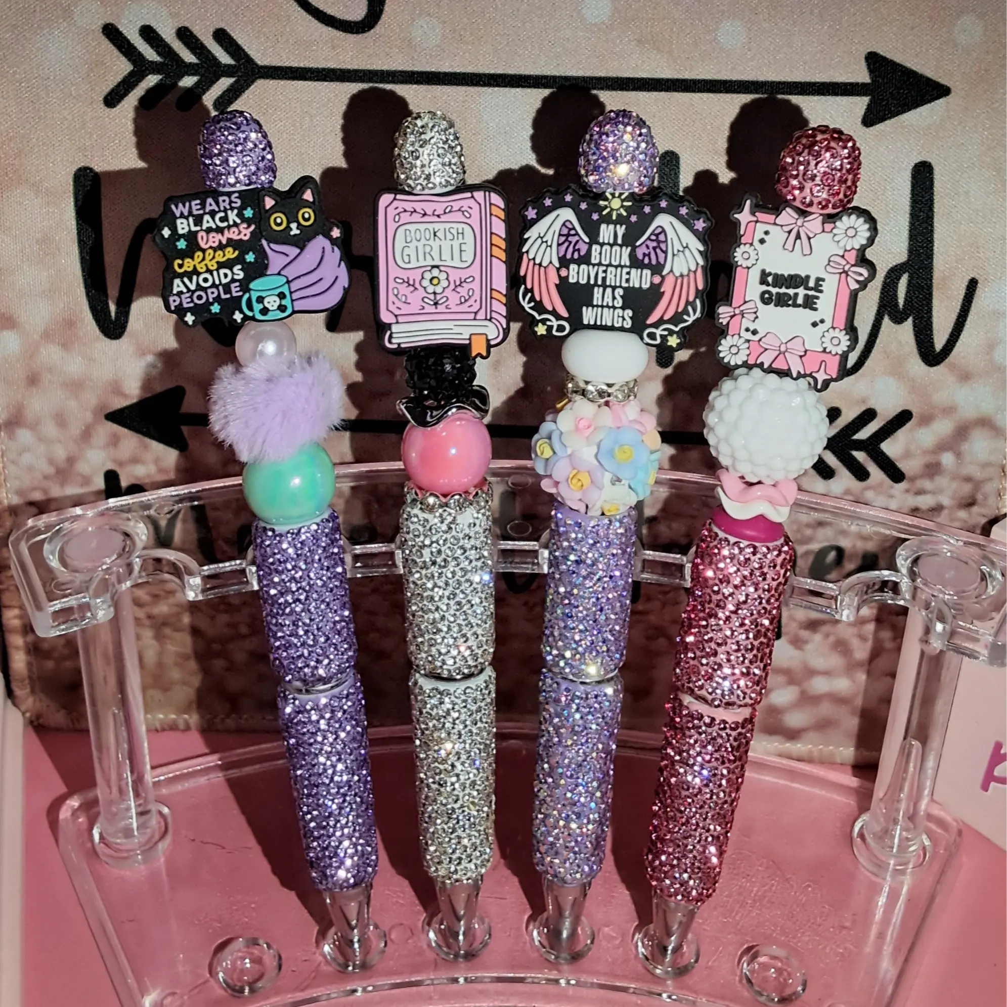 Bead bling pens