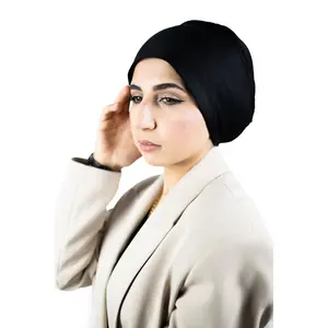 Satin Lined Under Cap - Black