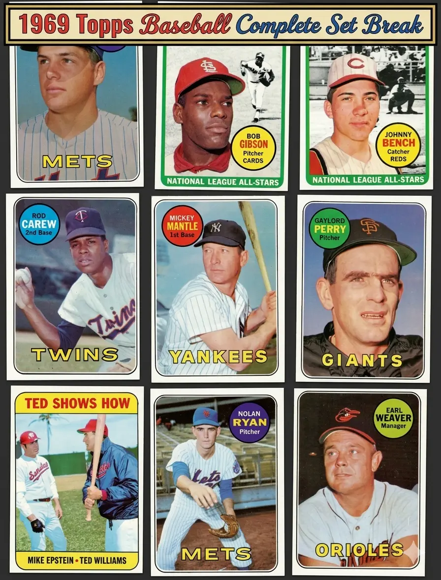 1969 Topps VINTAGE Baseball 664 Card CHASE Break | Chance to Win the Reggie Jackson Rookie Card | Other Hits Included | Random Card from Set Encapsulated in Slab