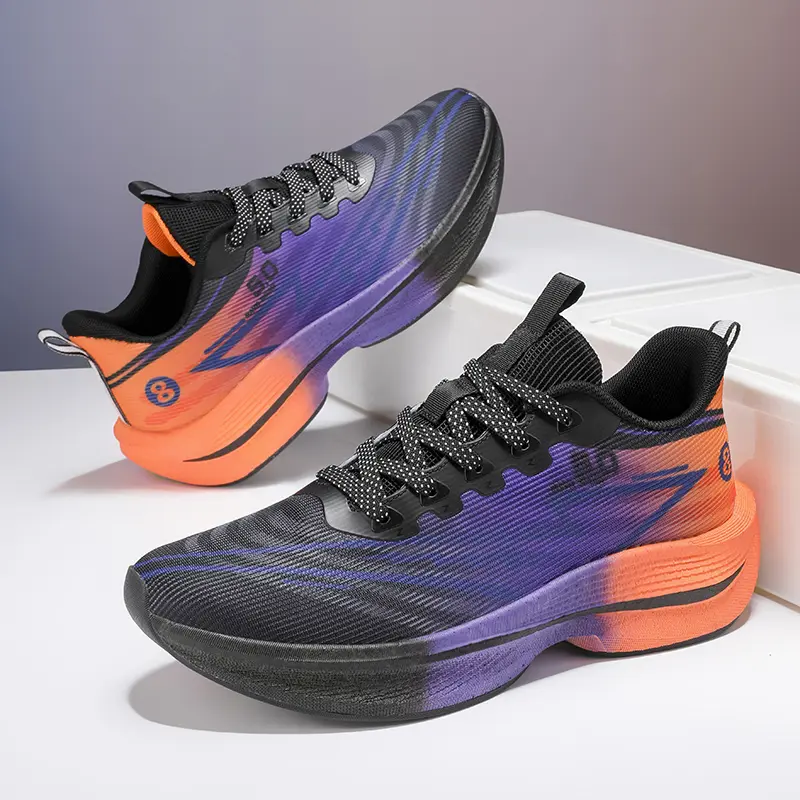 Men's Athletic Shoes, Durable Low Top Sneakers with Breathable Fabric, Shock Absorption, and Anti-Slip Soles for Running & Everyday Wear, Casual, Fashionable, Sporty Chic, All Seasons, Laces, Flexible