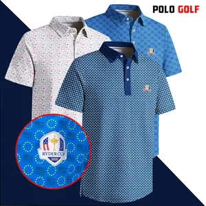 Polo Golf 2025 Ryder Cup Starburst Pattern Polo Men's Golf Shirt Quick Dry Short Sleeve Gift For Him Father Father's Day