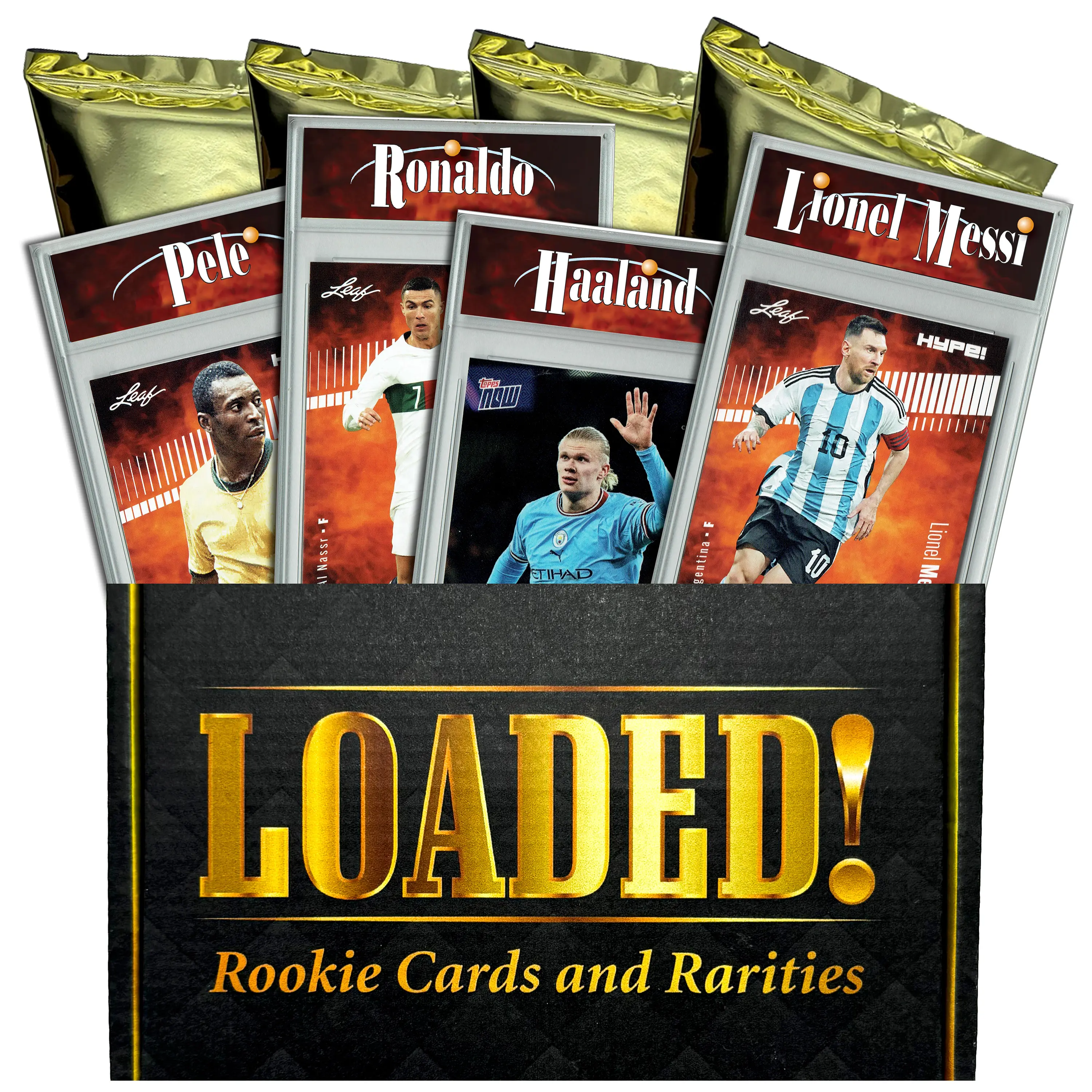 LOADED Soccer Collectors Box: 4 Certified Mint Rookie Cards & Rarities - Messi, Lamine Yamal, Ronaldo, Pele, Kylian Mbappe & More