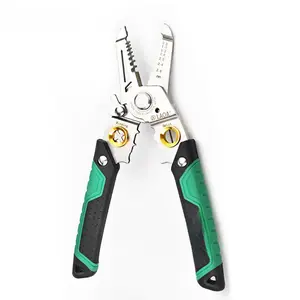 Multifunctional stainless steel wire stripper 7 in 1 optical fiber wire cutter cable scissors electrician wire crimping pliers
