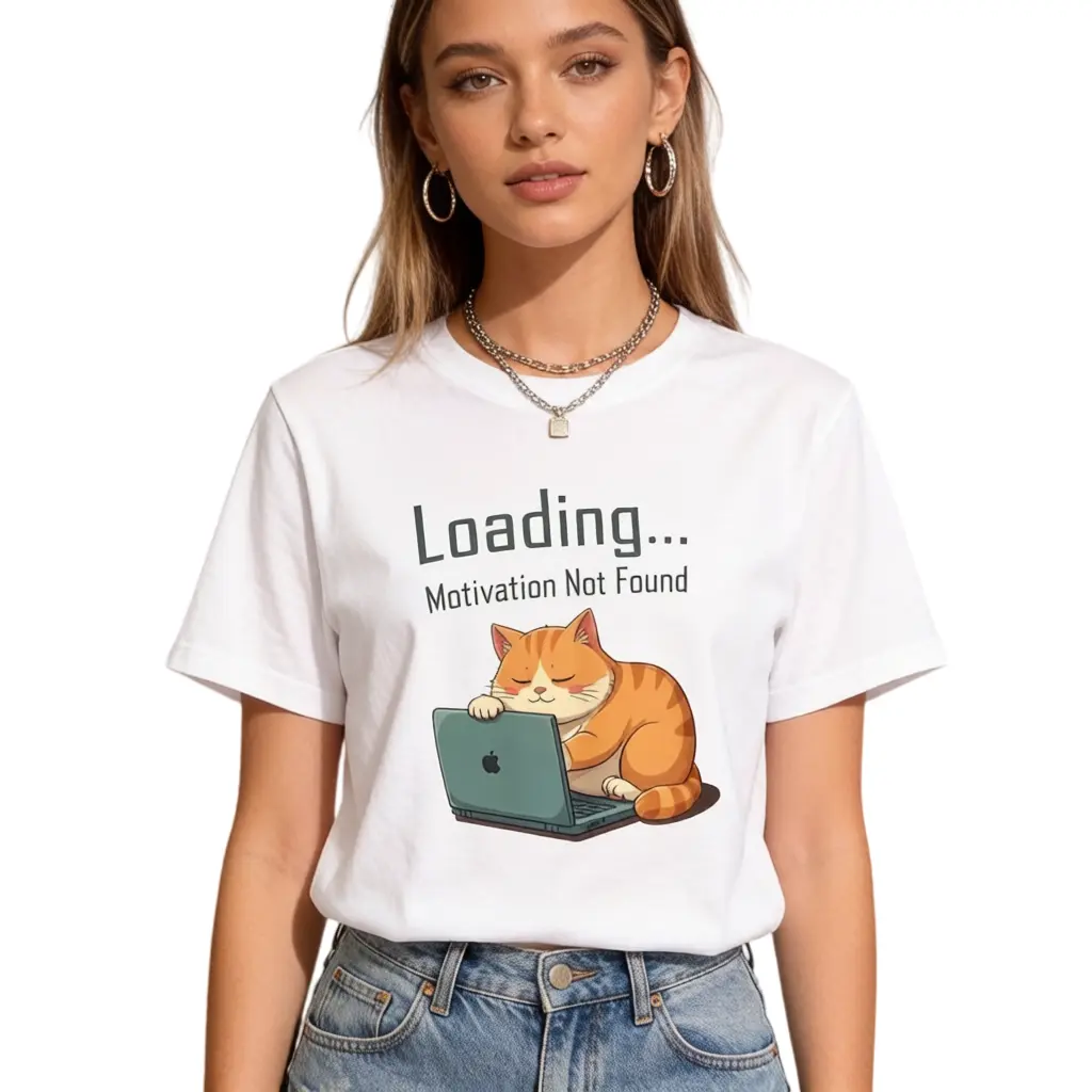 Streetwear Cropped T-Shirt for Women, Funny Cat Graphic Tee with Shortsleeve Crew Neck in Comfortable Cotton Style, Soft, Thanksgiving, Easter, Valentines Day, Short Sleeve