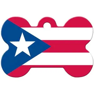 Puerto Rican Flag Dog Tag | Boricua Pride Pet & Human