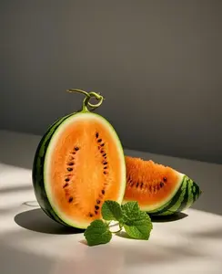 Orange Flesh Watermelon Seeds – 100+ Non-GMO High-Yield Seeds – Sweet, Juicy & Refreshing – Fast-Growing & Heat-Resistant Variety