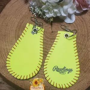 Real Softball KeyChain for Softball Enthusiasts - Realistic Design, Durable Material, Compact Size, Perfect Gift for Fans and Players