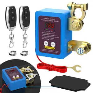 Kill Switch for Car, Malictele 12V 240A Remote Battery Disconnect Switch with Led Voltage Display Car Kill Switch Anti Theft Automatic Cut/Shut Off Switch for Auto Truck Marine RV ATV Boat