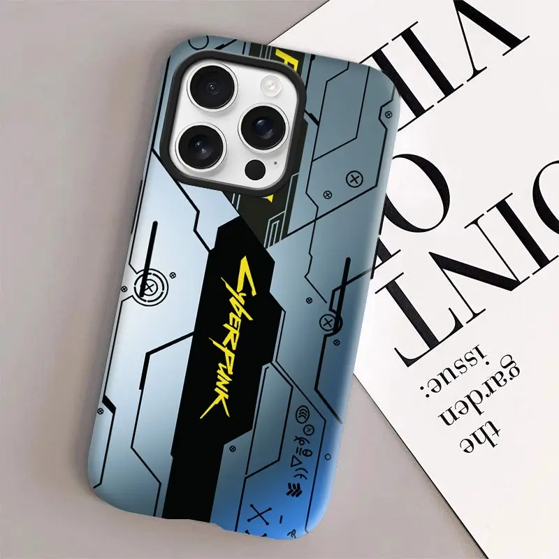 Mechanical pattern, cyberpunk style phone case, compatible with iPhone 11 12 13 14 15 16 17 Pro Max & Samsung Galaxy S26 S25 Ultra S24 Plus S23 FE S22 S21 Case, dual-layer protective case, shockproof design.MFL123
