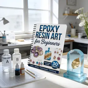 Epoxy Resin Art Handbook: 30 Beginner Projects, Step-By-Step Guide, DIY Crafts, Resin Projects, Mold Making Tutorial