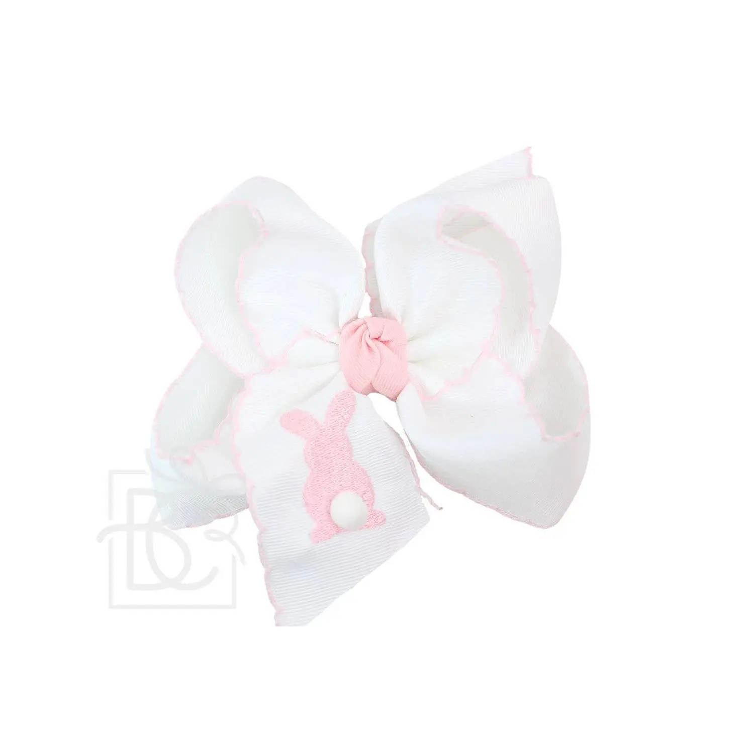Embroidered Bunny Bow - Beyond Creations