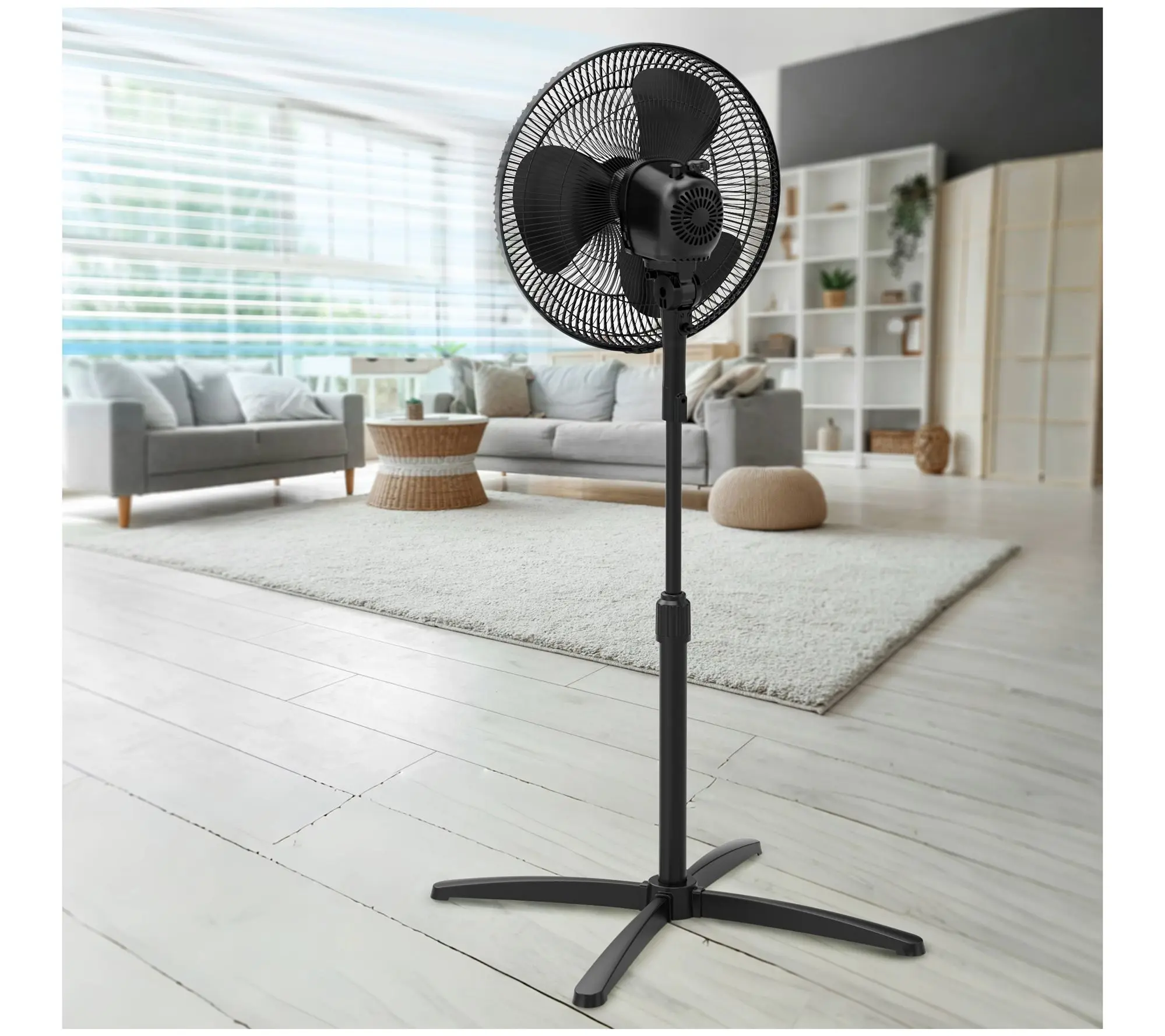 Emerson 16" Oscillating Pedestal Fan w/ 3-SpeedWind Control Emerson 16" Oscillating Pedestal Fan w/ 3-SpeedWind Control