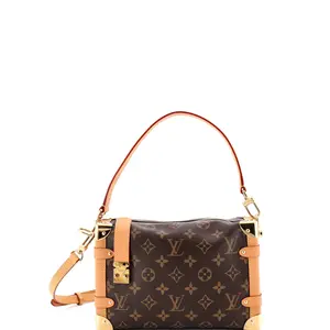 Pre-owned Louis Vuitton Canvas Coated Top Handle Bags Side Trunk Handbag Monogram Canvas MM by Rebag