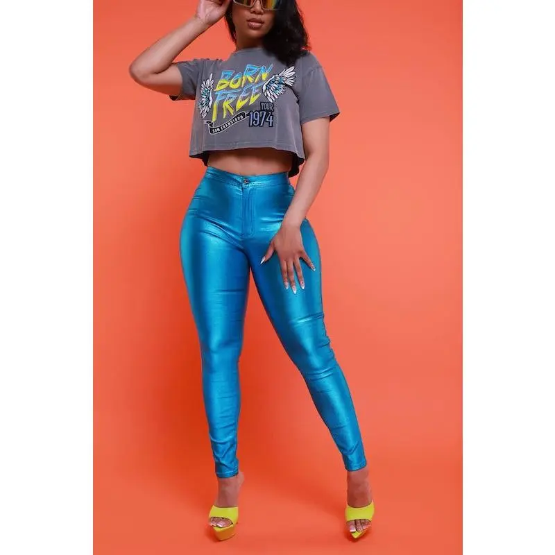 Shiny Skinny Pants