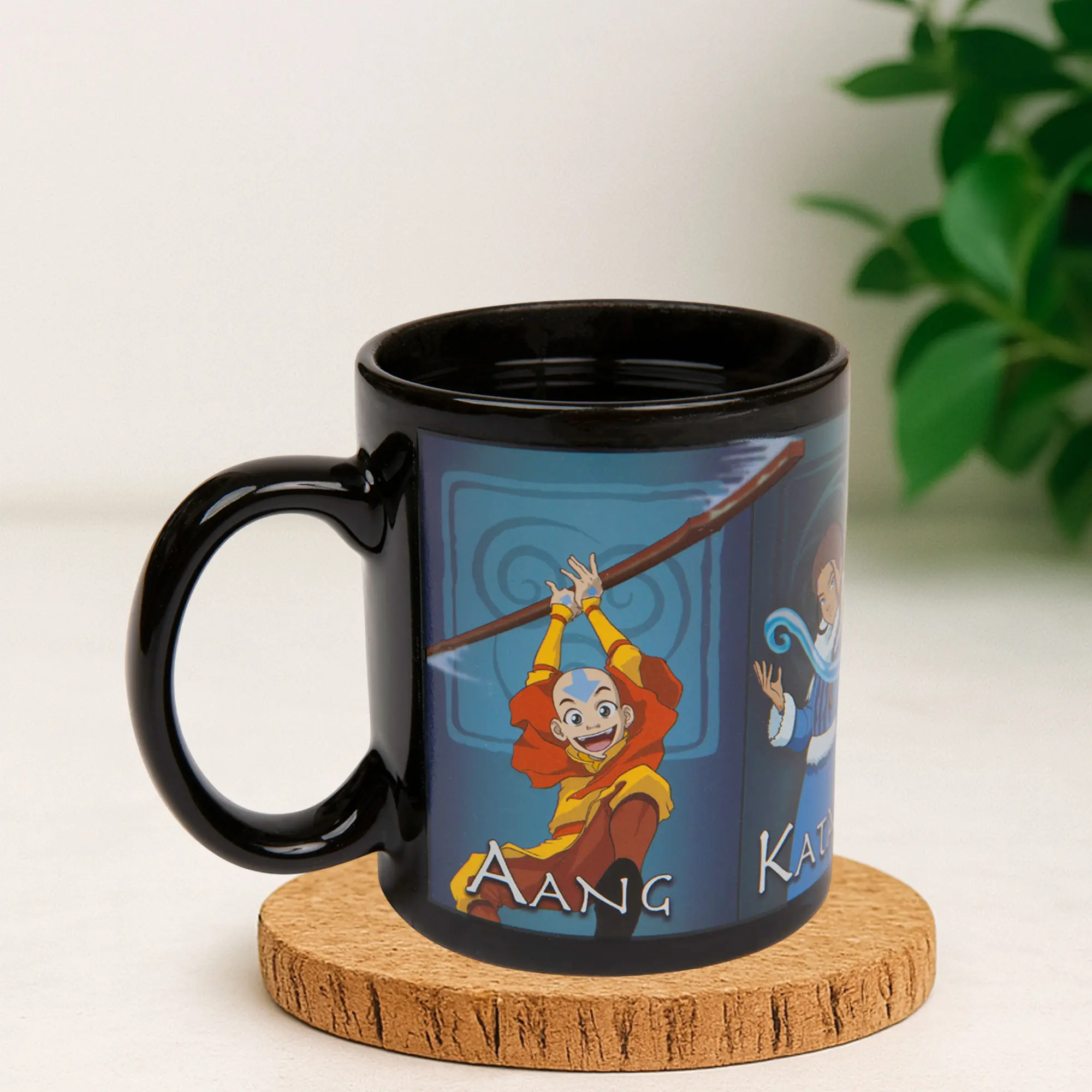 Aang Team Characters Panel Style Mug, Avatar The Last Airbender Anime Art Creamic Cup, ATLA Manga Coffee Mug, Gift for Fans