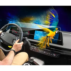2PCS 2024 Kia EV6 Screen Protector Compatible with Kia EV6 2024 2023 2022 Wind/GT-Line 12.3Inch Navigation and Dashbord Display Screen EV6 Accessories