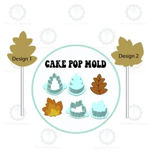 Fall Leaves Cake Pop Molds | Deluxe Cutter, Popper