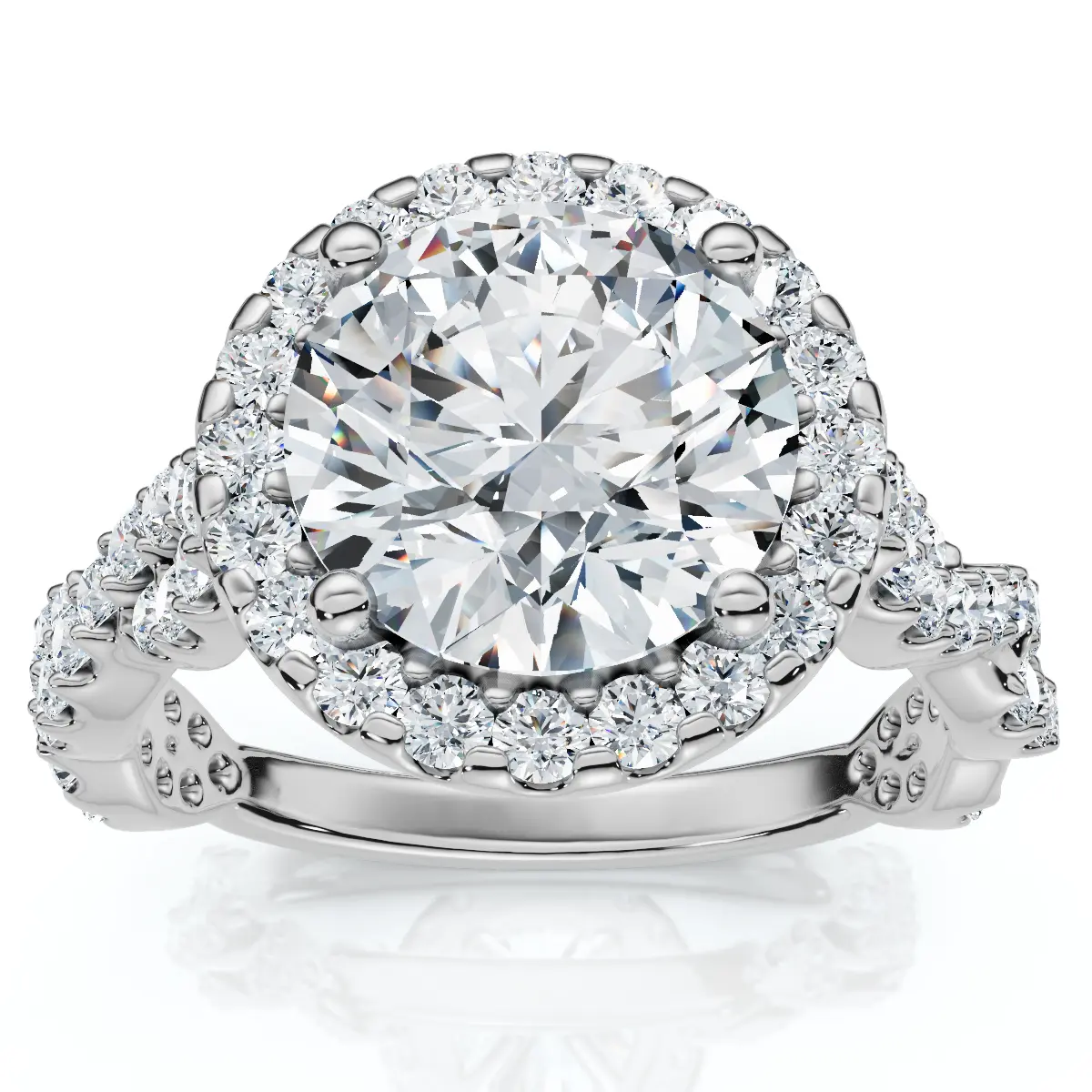 Certified 2 1/2CT Diamond Engagement Ring 14k Gold or Platinum Lab Grown