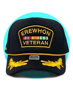 Unofficial Erewhon Veteran Embroidered Trucker Hat
