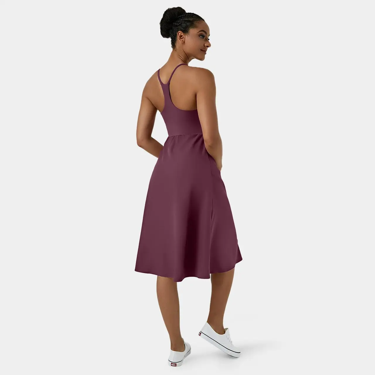 Halara Everyday Midi Chill Dress-La Land Halara Everyday Midi Chill Dress-La Land