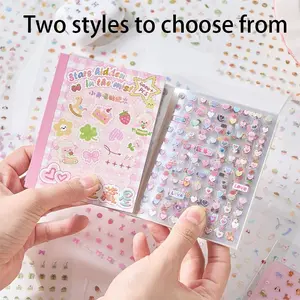 2 Styles 32pcs Mini Die-Cut Sticker Book Series DIY Phone Case Earphone Box Greeting Card Nail Art Decals