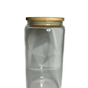 Pick your design - Clear Glass Cup w/ Lid