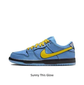 Must Have Aesthetic Two Tone Light Blue Nubuck Skate Shoes Bright Yellow Accent Casual Low Cut Trainers Summer Streetwear Outfits