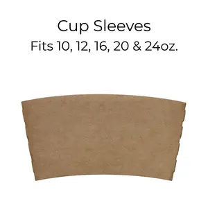 Karat Cup Sleeves Coffee Cup Jackets Disposable Cup Sleeves 250 Pack