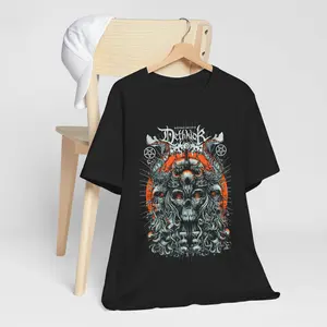 Dethklok Skulls Unisex Tee - Metalocalypse Band Shirt, Adult Swim, Pickles Drummer, Death Metal Clothing, Heavy Metal Top