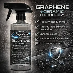 SqueCle Graphene Surface Protectant Spray – Advanced Ceramic Protection for Kitchen & Bathroom Surfaces (16 fl oz)