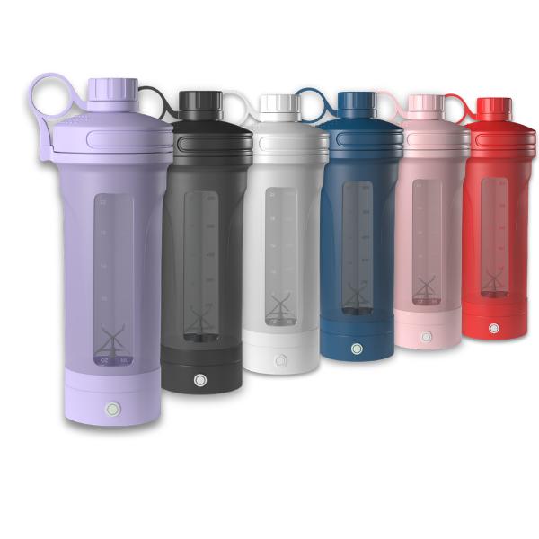 MixMate Electric Shaker Bottle - Rechargeable Type-C Sports Water Bottle, BPA-Free Self-Stirring Cup for Gym Protein & Powder Mixes, Shaker Bottles