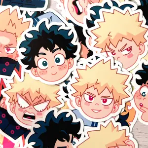 Wonder Duo Stickers - My Hero Academia Decorative Waterproof Vinyl 2" Tall Stickers