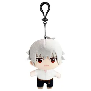 Evangelion New Movie - Kaworu Nagisa (Shool Uniform) Mini Plush w/ Hook Clip 4.5"H