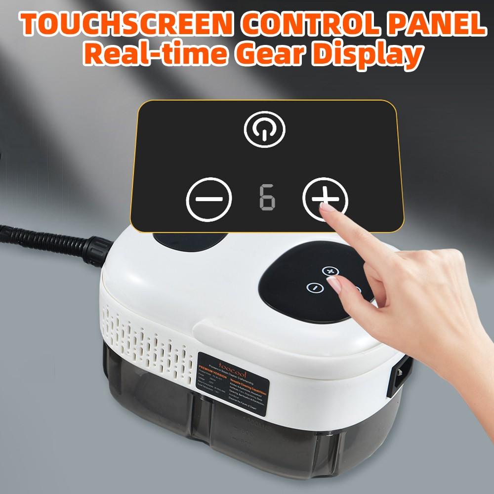 High-pressure And High-temperature Steam Cleaner, Household Steam Cleaner Handheld, High-temperature Carpet Cleaner, Easy to Carry, LCD Display, Multi-speed Control Button, Suitable for Kitchen Fume, Sofa, Tile Gap Cleaning