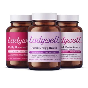 Ladywell Complete Fertility Plan - Fertility + Egg Health, Daily Hormone Balance & Prenatal Multivitamin