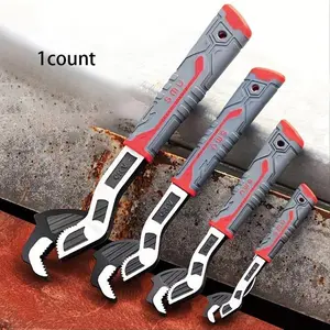 Multifunctional Self-locking Wrench, 6, 8, 10, 12 Inch Multi-model Pipe Flexible Wrench, Quick Opening For Water Heating Pipes, Pipe Wrench Set