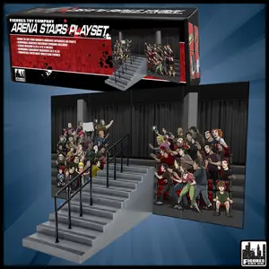 Arena Stairs Playset for WWE & AEW Wrestling Action Figures
