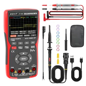 ZT-703S 3 in 1 Handheld Oscilloscope Automotive Dual  50MHz with Digital Multimeter and Signal Generator, 3400mAh for Electronics/Education