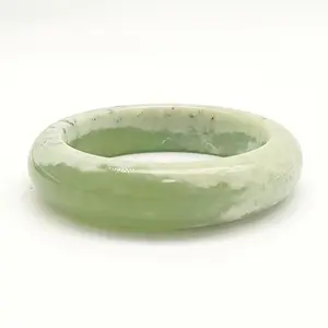 Natural Jade Green Jade Bangle  Floating flowers Green Jade Bangle Fashion Trend Retro Gift giving during festivals Unisex