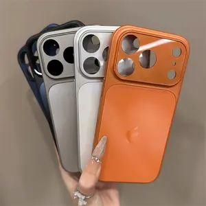 Imitate Official Mobile Phone Case For iPhone 17 16 15 14 Plus 13 17 Pro Max Luxury AG Matte Shockproof Acrylic Protective Cover