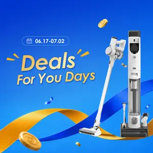 TINECO Pure One Station Cordless Vacuum Cleaner - 3L Auto Dust Base, Powerful Suction Lightweight Smart Stick Form, ZeroTangle Brush, Auto Clean for Hard Floors & Carpets, Pet Hair Cleaning, White