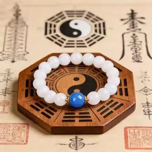 1-Prosperity Bracelet Charm Bracelet Easter Gift Basket Stackable Bracelets Fillers Boost Career Attract Wealth with  Design and White Beads for Good Luck Enhance Luck and Career Friendship Bracelet