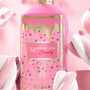 Marshmallow Candy L Haya Extrait de Parfum 3.4oz 100ml Made in UAE - Fruity & Candy Notes Gift Perfume with Fresa Caramelo Chicle de Goma & Mandarina Verde