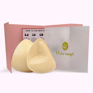 Wise angel Sticky Bra-Invisible Lift-Patented Sticky Fashion Bra Inserts Prevents Nipple Slips No Sewing Required Low Cut Tops Womenswear