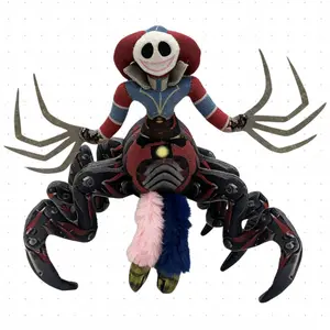 Poppy Playtime Jester Spider Plush Toy Soft Horror Game Character Stuffed Animal Plushie for Kids Game Fans Collectible Birthday Gift Home Decor High-Quality Fabric Vivid Details Exquisite Stitching