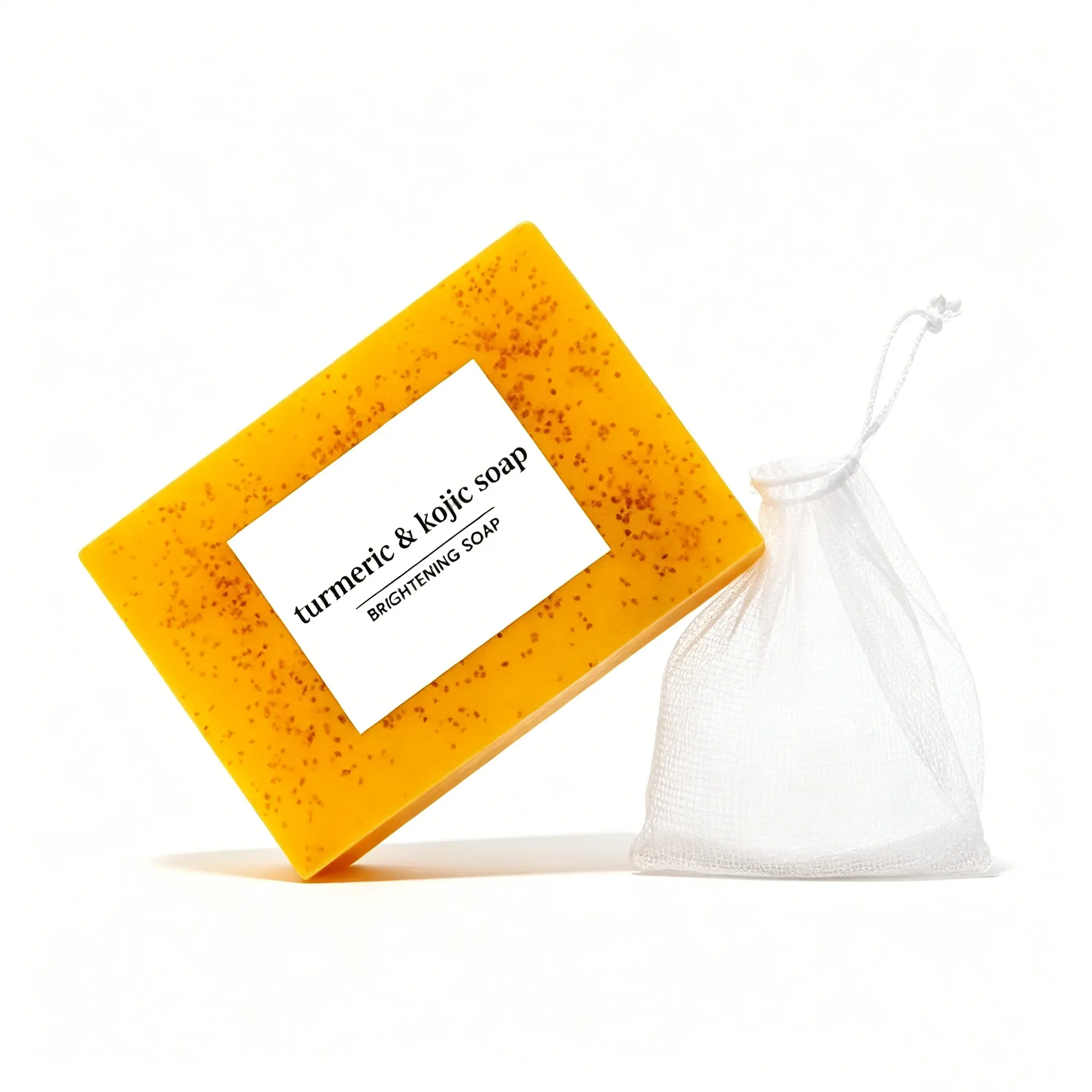 KojicAcid & Turmeric Multi-Pack Bar Soap for Adults - Brightening, Acne-Fighting Cleanser with Moisturizer, Sun Protection, Skin Repair for Face & Body, Gentle Sensitive Skin Body Wash