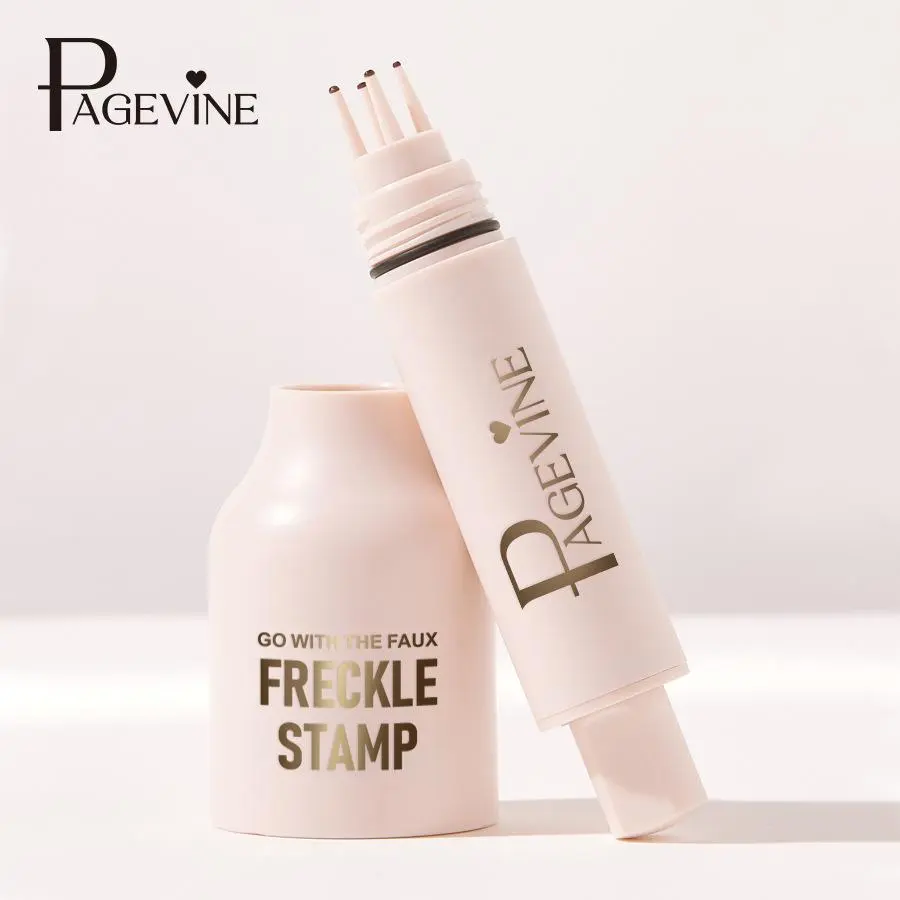 Freckle Stamp with Tips, Long-Lasting Natural-Look Freckle Pen, Makeup Tool for Women and Girls, Perfect for Photography and Summer Dates, High-Pigment Coverage Cosmetic for Face and Body, Beauty Products
