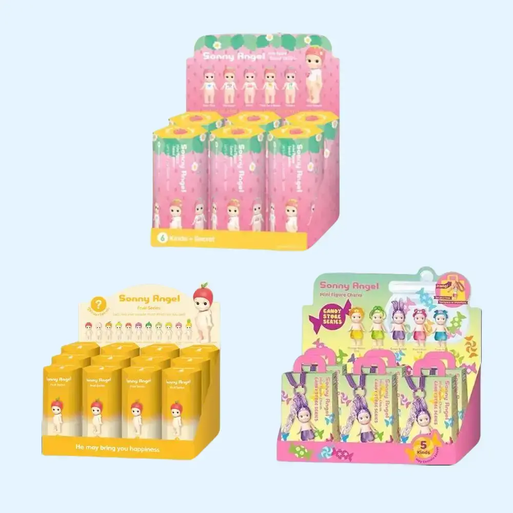 Sonny Angel Sweet Blind Box, Harvest Fruit Strawberry Candy Black Pineapple Mini Figure Collectible Toy
