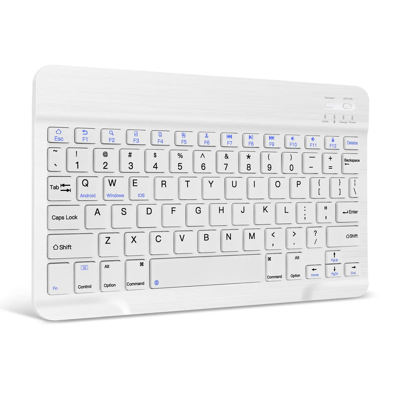 10 inch Ultra-Slim Bluetooth Keyboard, Portable Mini Wireless Keyboard Rechargeable for iPad/iPhone/Samsung Tablet/iOS/Android/Winodows PC