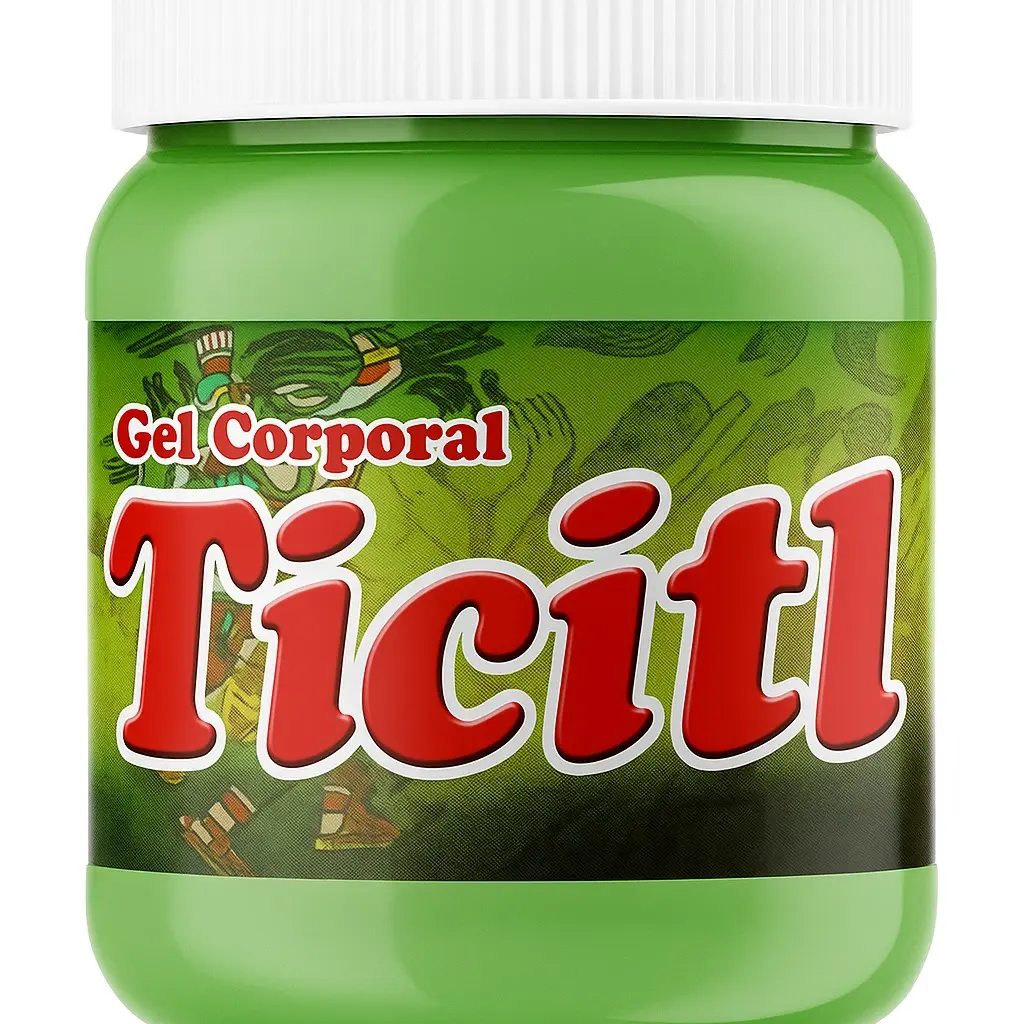 Ticitl Gel Corporal Muscle & Body Refresh Gel 250g - Fast Absorbing Non Greasy Formula with Cooling Effect for Muscle Relaxation
